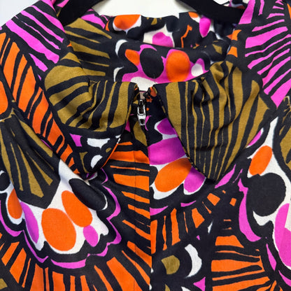 Vintage 60s/70s Neiman Marcus Bold Pattern Dress, size m