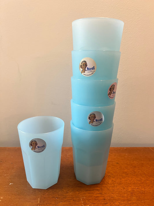 Mepra of Italy—6 Tall Tumblers Set, Lt Blue