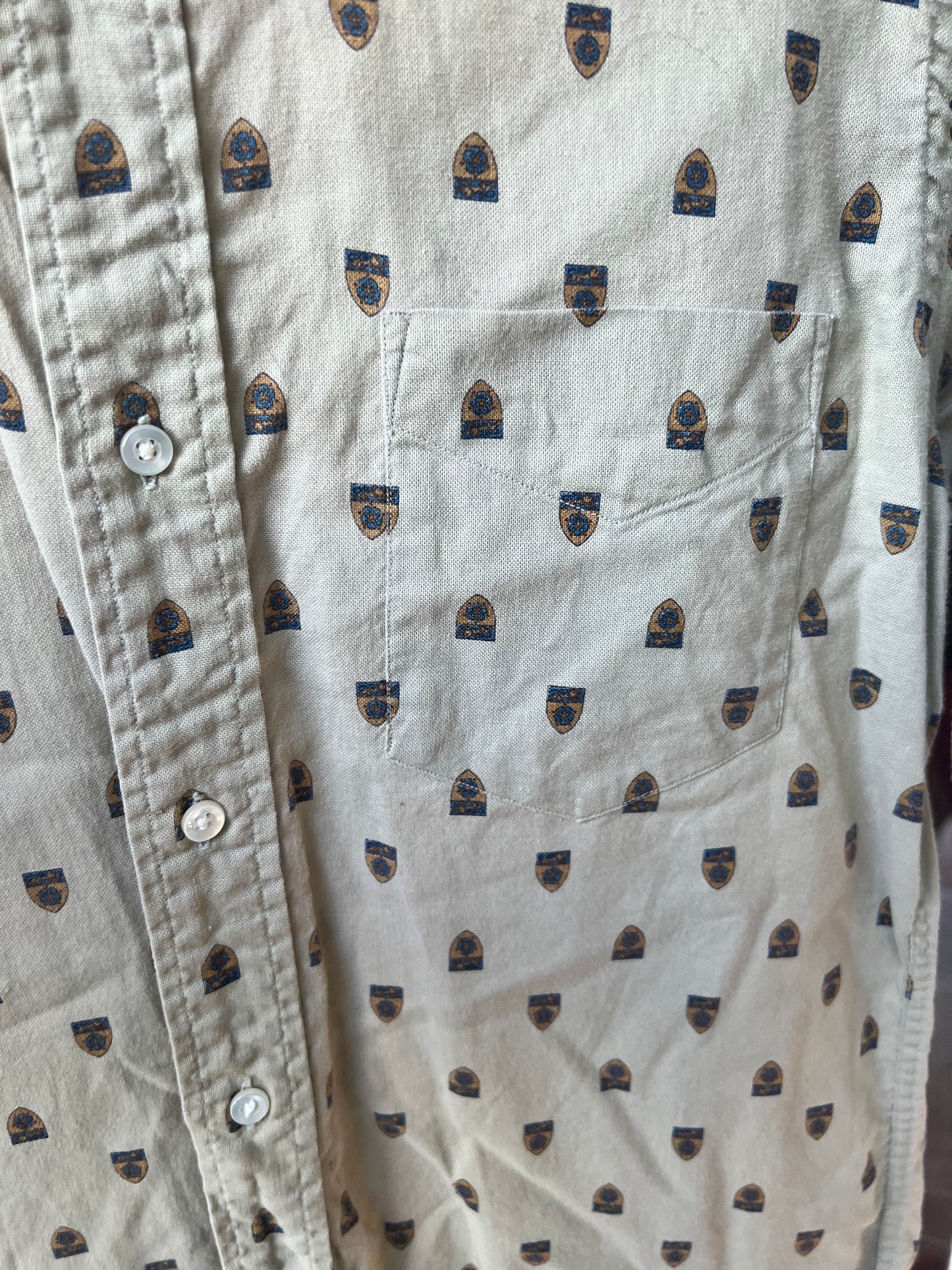 True Vintage Mid-Century Nydens by Holbrook Men’s Button Up Shirt, Size S