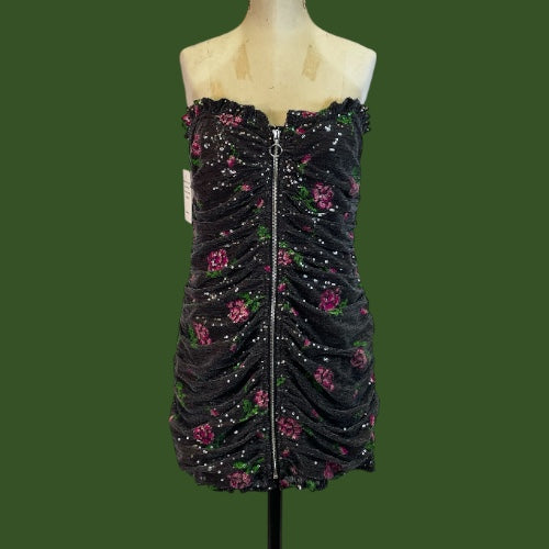 NWT For Love & Lemons Sequin Mini Dress, size large