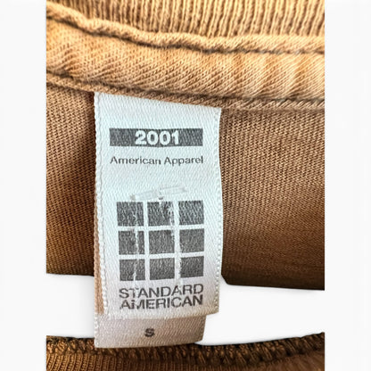 American Apparel 2001 Light Brown T-Shirt, size s