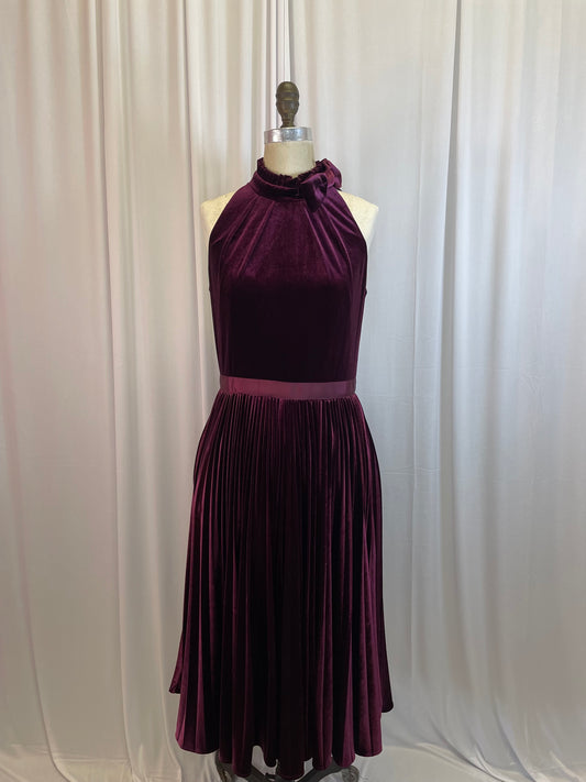 NWT Ted Baker Burgundy Velvet Dress, size 5