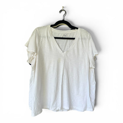 Bundle of 4 Madewell V-Neck T-shirts, Well-Loved, White & Black, XXL