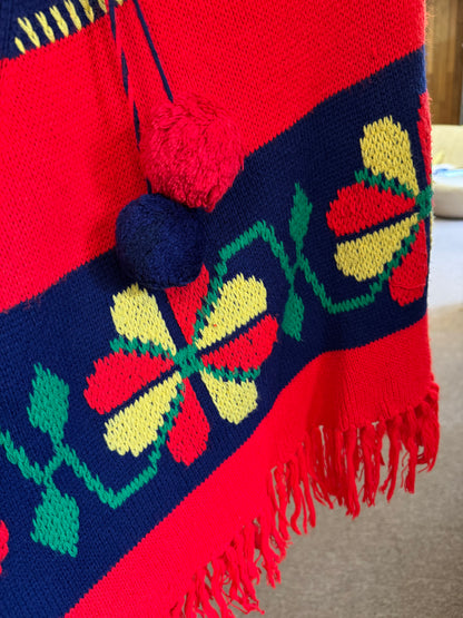 Vintage Knit 60s/70s Poncho
