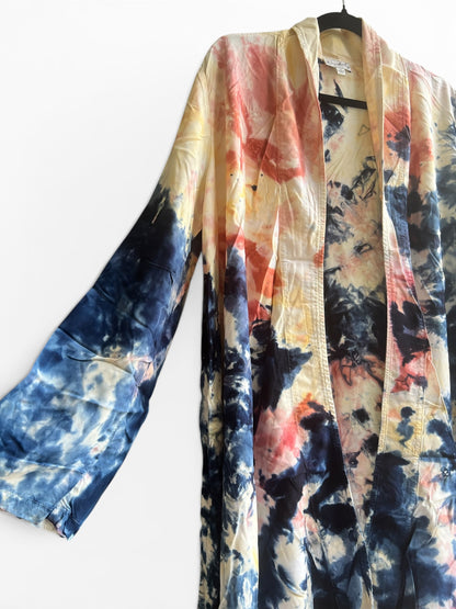 Wonderly Tie Dye Duster Robe Jacket, size s
