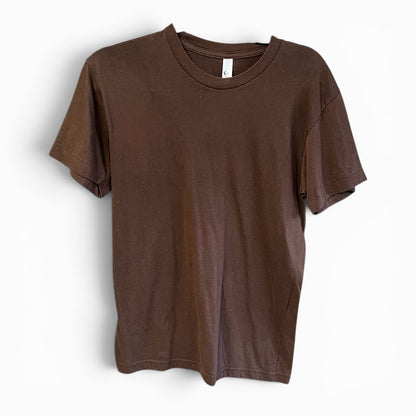 American Apparel Vintage 2000’s T-Shirt, 50-50, Brown, size s