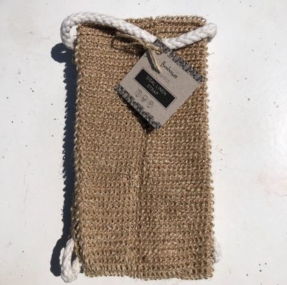 Sisal Linen Back Exfoliating Strap | Eco Friendly Zero Waste | Home Spa
