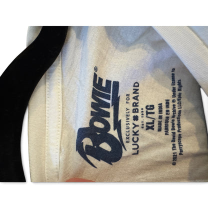 David Bowie Embroidered Tshirt | Lucky Brand | Women’s Size XL