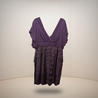 Adrianna Papell Purple Cocktail Dress, Size 14