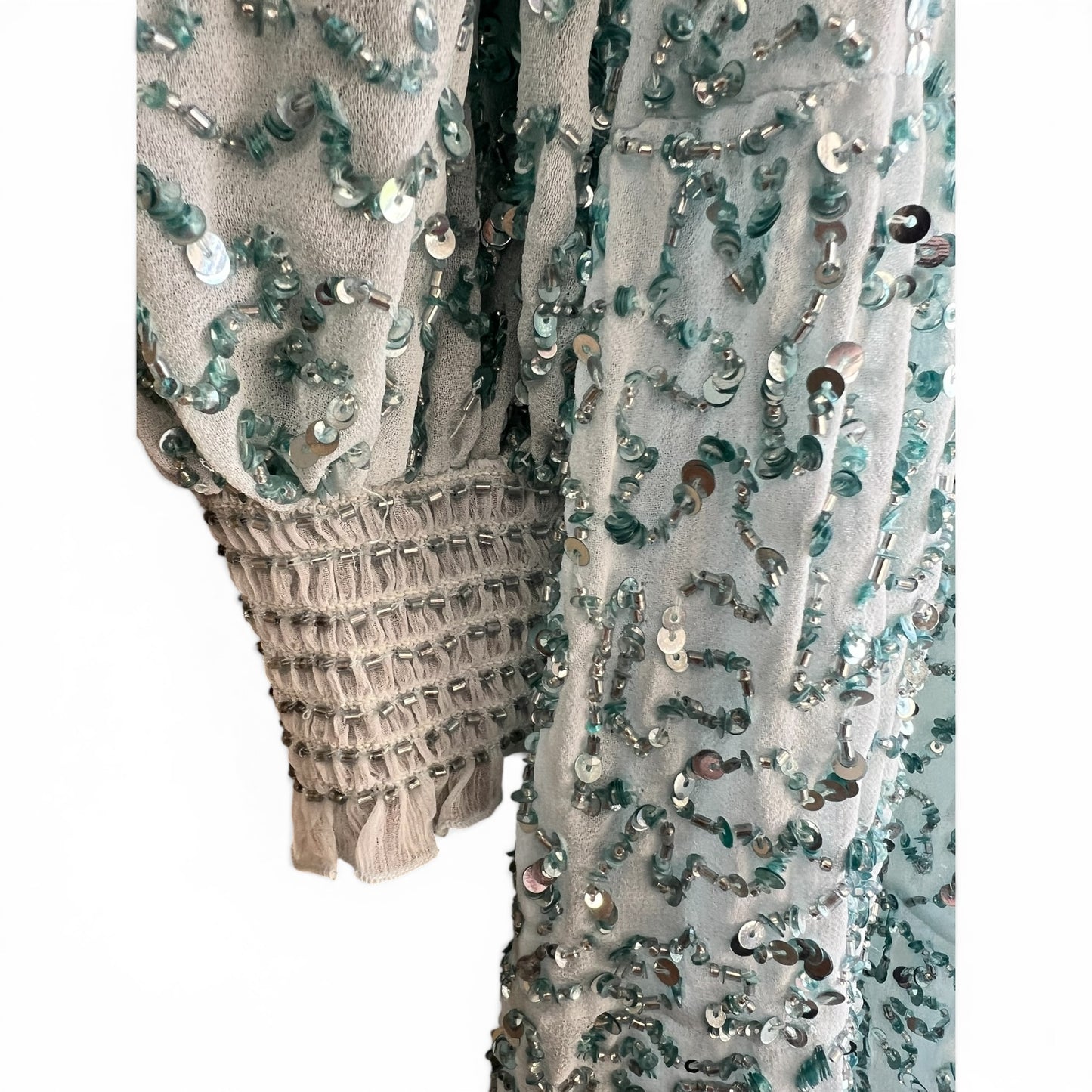 NWT Alice + Olivia Blue Sequin Mini Dress, size xs
