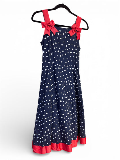 Bonnie Jean Retro Style Polka Dot Dress, size 14