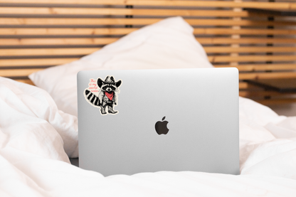 Sticker - “This is My Second Rodeo” - raccoon, cowboy, western