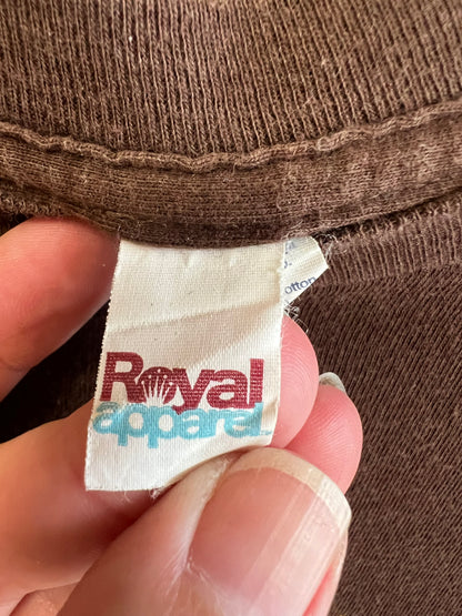 Bicycle Chain Ring T-Shirt, Royal Apparel, Brown, size s