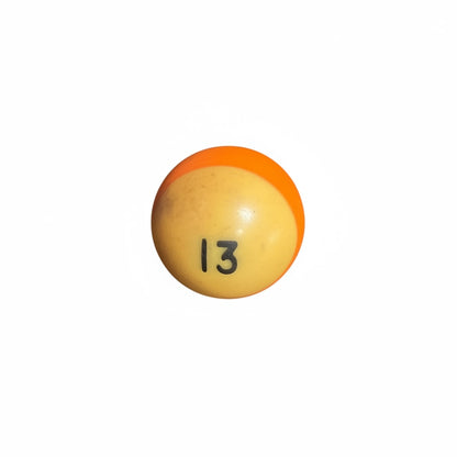 Lucky Vintage Billiard Ball With Clear Lucite Display Stand (Single)