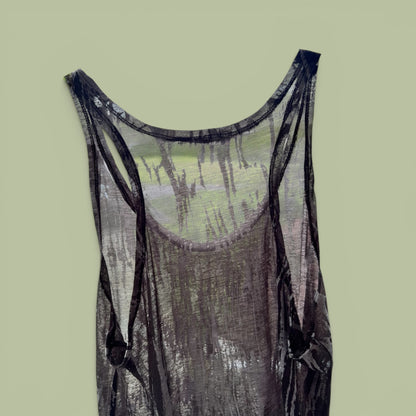 BCBGeneration Sheer Racerback Tank, size large