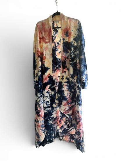 Wonderly Tie Dye Duster Robe Jacket, size s