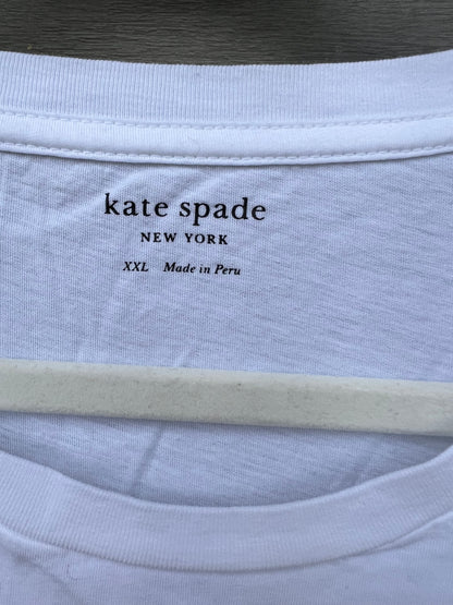 EUC Kate Spade Rainbow Stripe + Spade Tee, size xxl