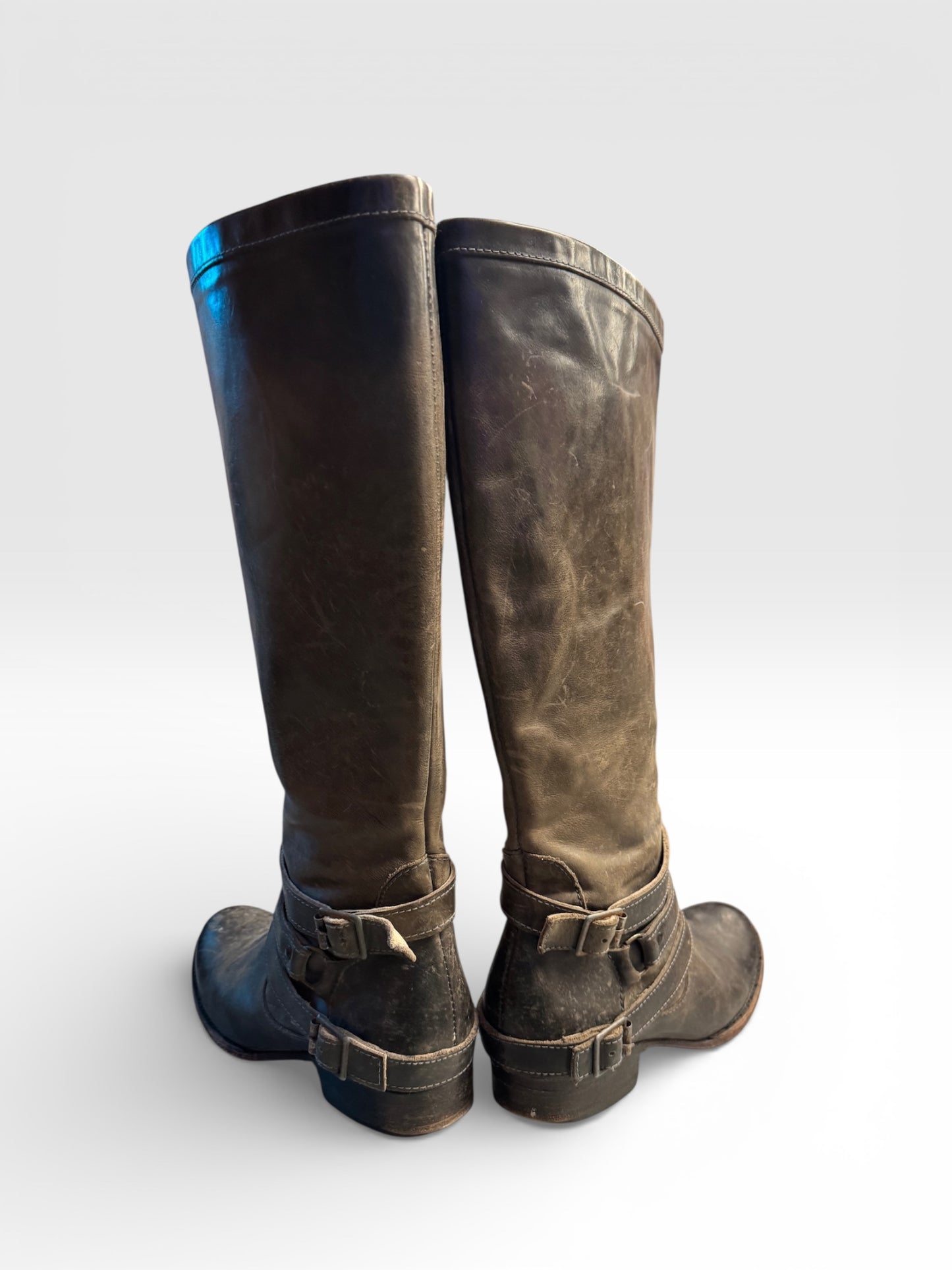 Freebird Tall Boots, Brown, Knee High, size 9