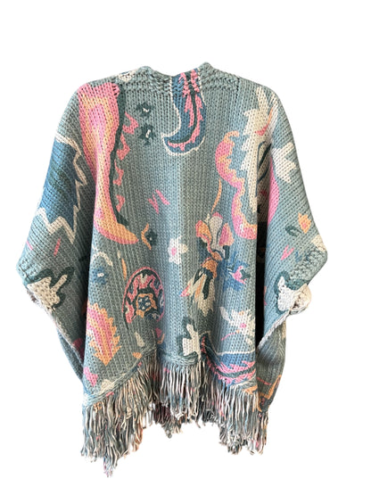 NWT Anthropologie Blanket Shawl Cardigan Sweater, one size