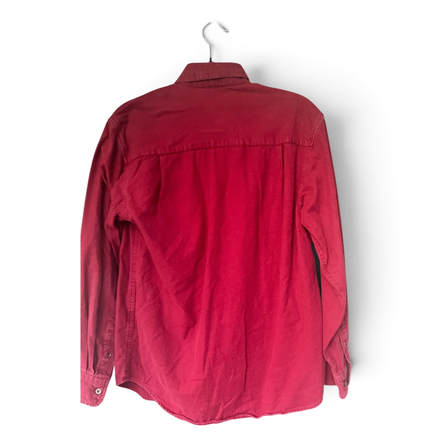 Vintage 90s Faded Glory 100% Cotton Men’s Work Shirt, Red, Size S