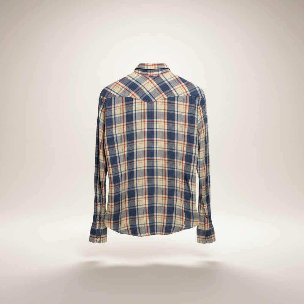 Vintage Salt Valley Western Pearl Button Plaid Shirt, size s