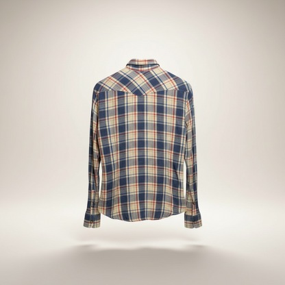 Vintage Salt Valley Western Pearl Button Plaid Shirt, size s
