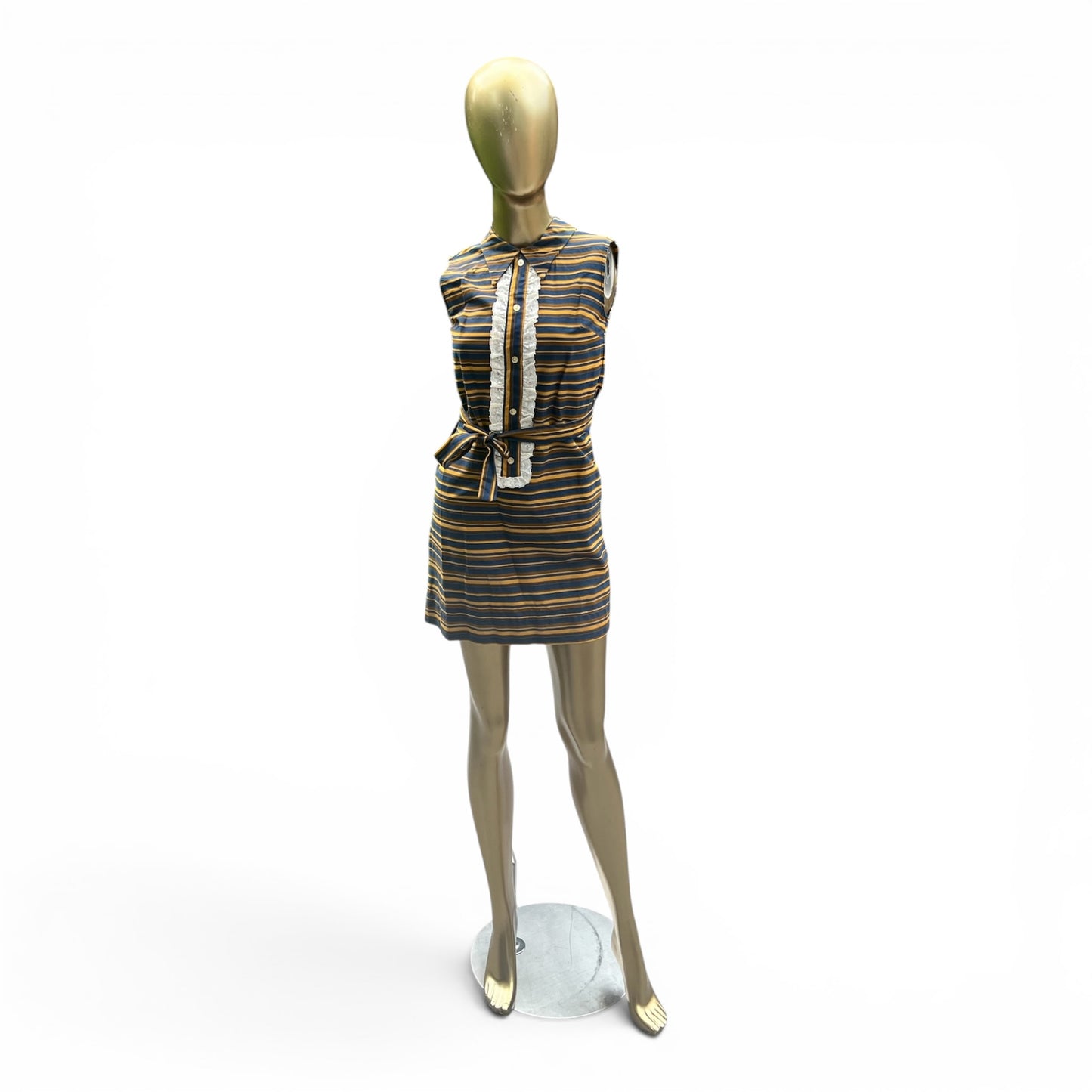 True Vintage 60s/70s R.A.R. Designer Fashions Mod Striped Dress, Size XS