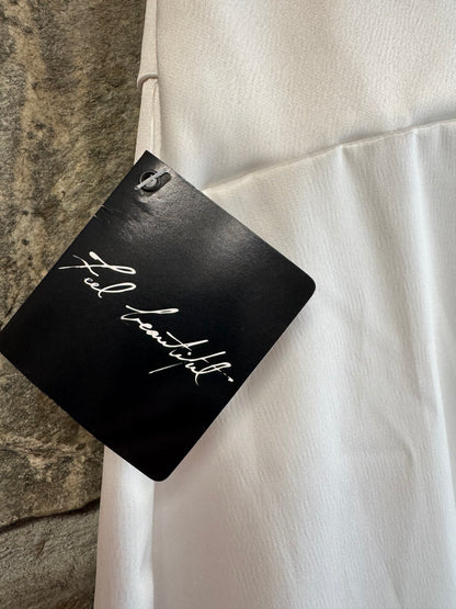 NWT WHBM White Strapless Mini Dress, size 8