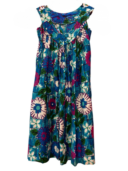 1960s Vintage Flower Print Dress, size s