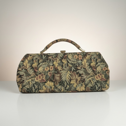 Vintage Floral Tapestry Purse MCM