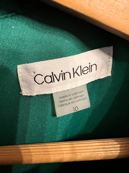 Calvin Klein Emerald Green Wiggle Dress, size 10