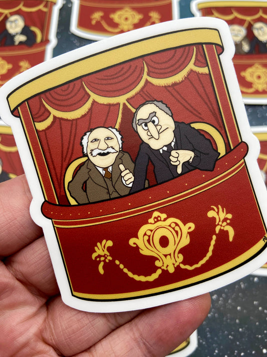 Vinyl Decal - Statler and Waldorf - The Muppets Sticker