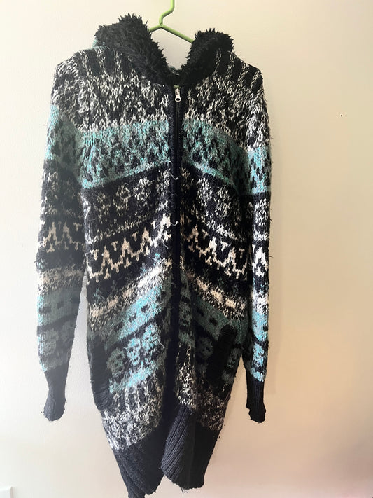 Skull Sweater by TRF Knitwear—size M