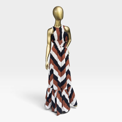 EUC Anthropologie Plenty by Tracy Reese Halter Maxi Dress, Size L