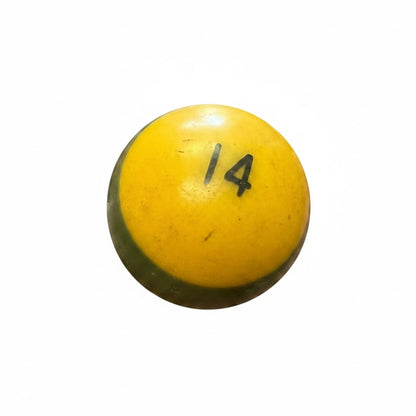 Lucky Vintage Billiard Ball With Clear Lucite Display Stand (Single)