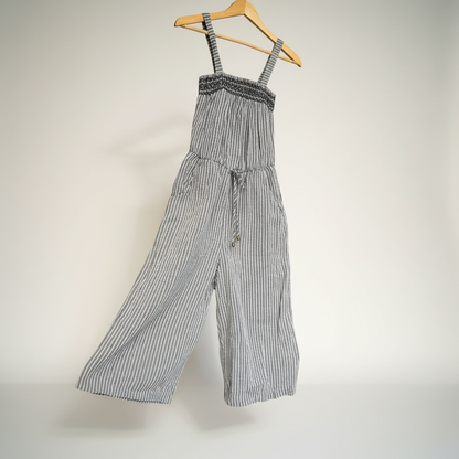 Universal Thread Gray/White Striped Jumpsuit, size xs