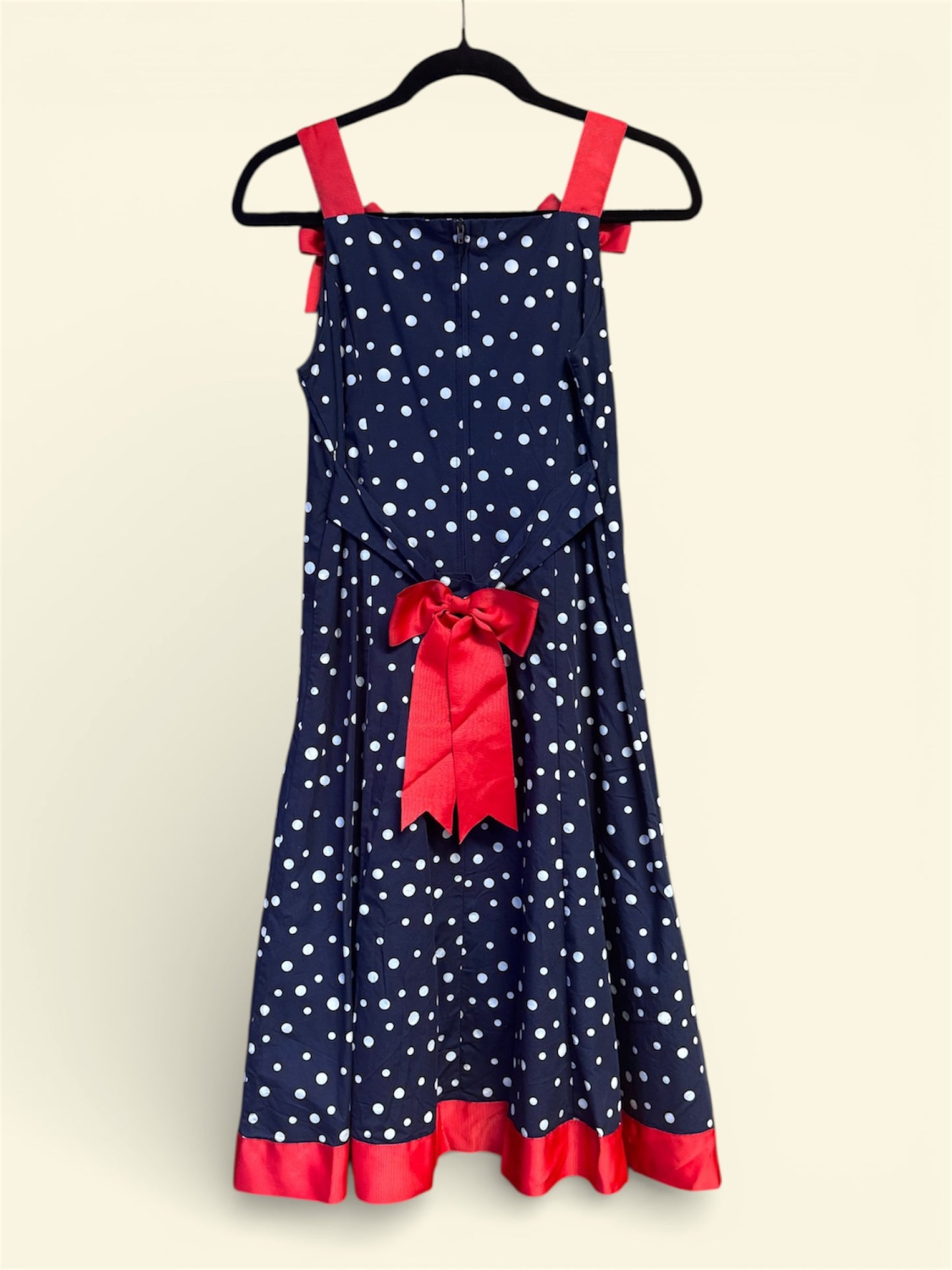 Bonnie Jean Retro Style Polka Dot Dress, size 14