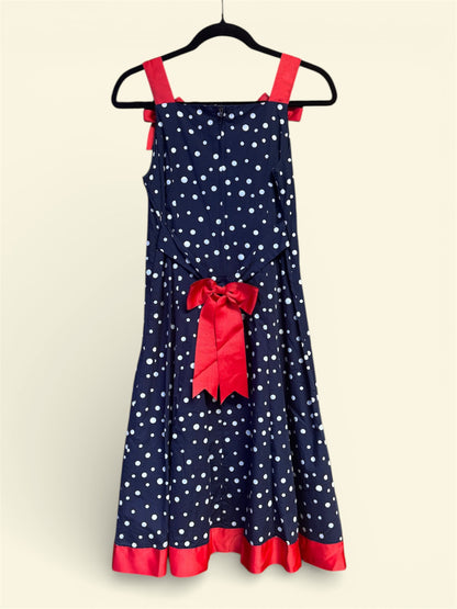 Bonnie Jean Retro Style Polka Dot Dress, size 14