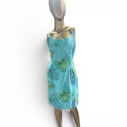 50s 60s True Vintage Badaracco For Darlyn Junior Spaghetti Strap Dress, Size S