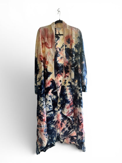 Wonderly Tie Dye Duster Robe Jacket, size s