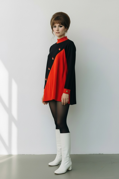 Vintage  Go-Go Micro Mini Dress, size xs