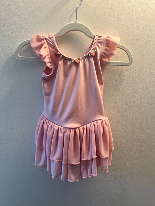 Pink Girls Body Wrappers Leotard size 3/4