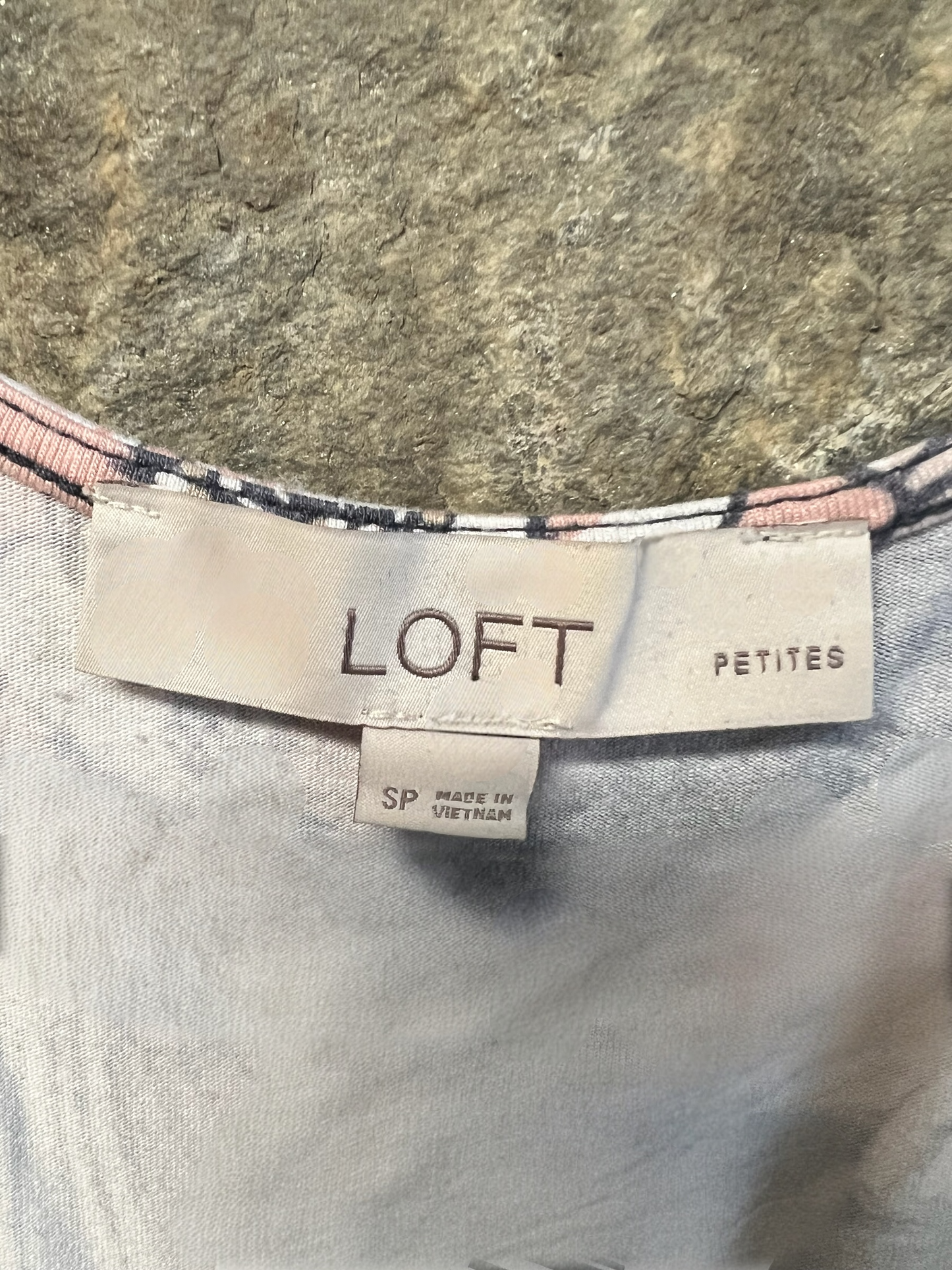 Loft Floral Mini Swing Dress, size petite small