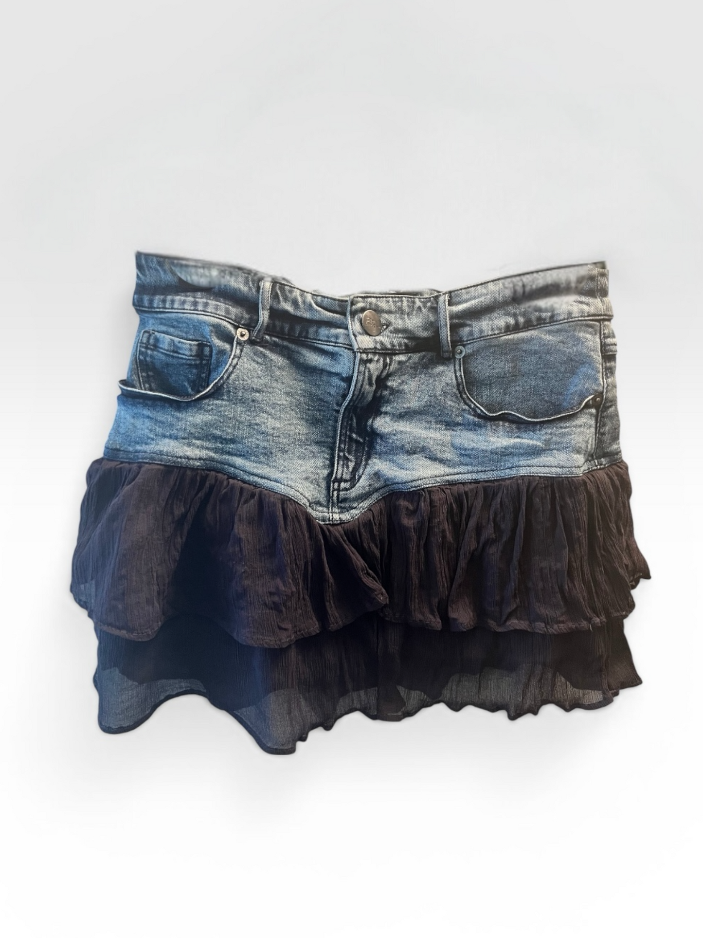 Denim Mini Skirt - Basic Pleasure Mode - size S