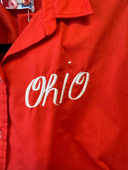 Vintage 1950s Red Ohio Dress, size l/xl