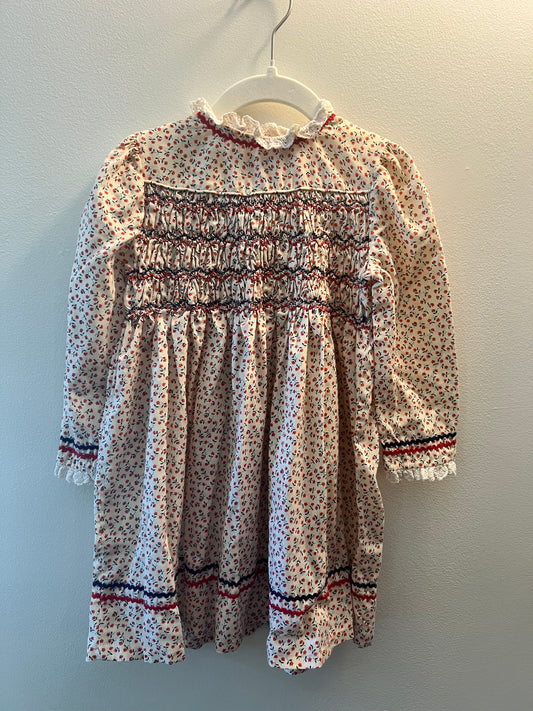 Polly Flinders Vintage 70s Girls Dress - size 4
