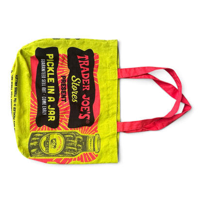Trader Joe’s Pickle In A Jar Canvas Tote Bag | Shopping Bag