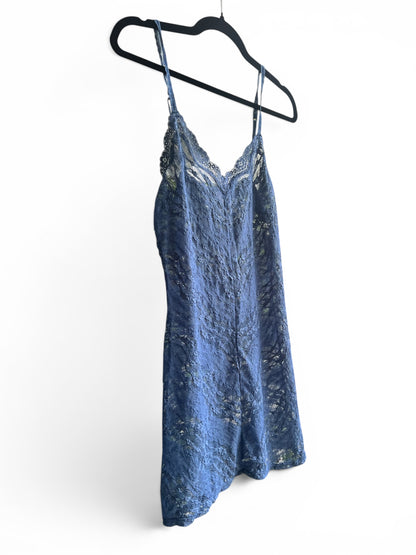 Intimately Free People Blue Lace Slip Dress, size xs/s