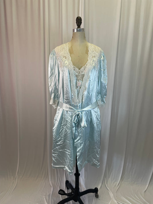Vintage 90s 2-Piece Peignor and Negligee Set, size m