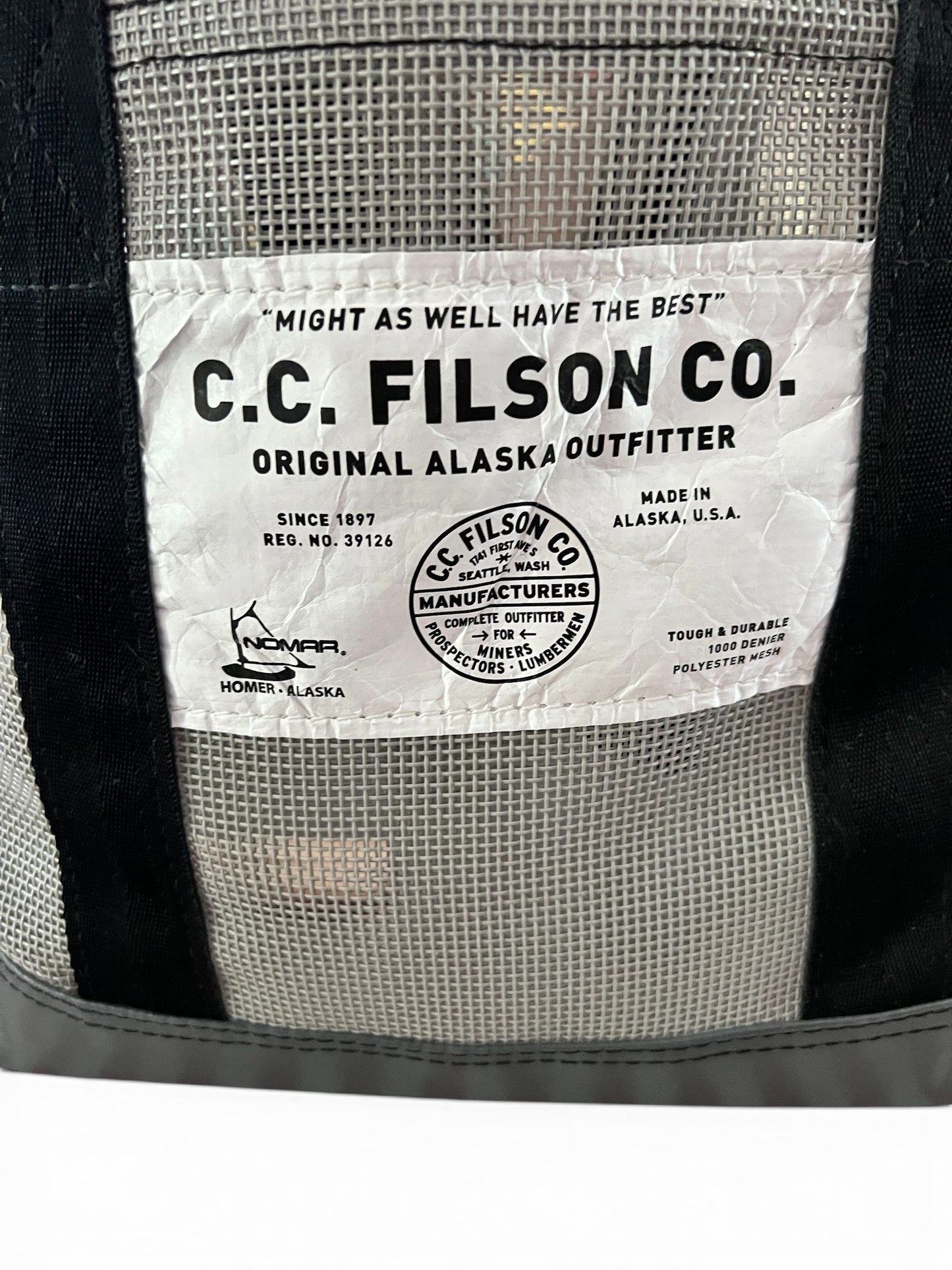 Iconic Filson x Nomar Mesh Gear Tote Bag, Limited Edition